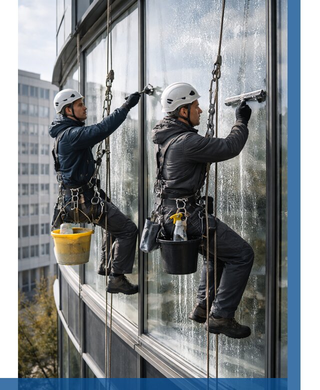 Мойка панорамных окон в Воронеже от 376 р. заказать у ВЫСОТНИК-Врн