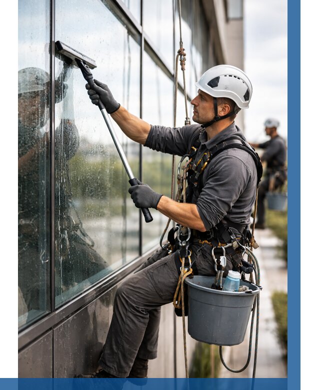 Мойка стеклянных фасадов в Воронеже от 215 р. | ВЫСОТНИК-Врн