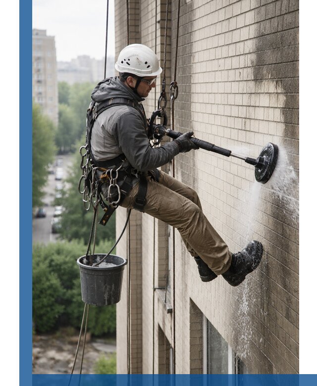 Очистка фасада от копоти в Воронеже профессионально и безопасно