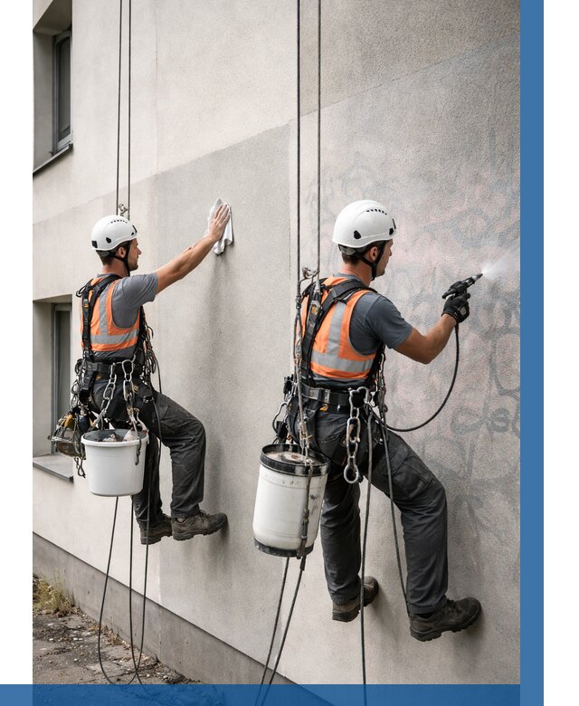 Антиграффити покрытие фасада в Воронеже от 644 р. | ВЫСОТНИК-Врн