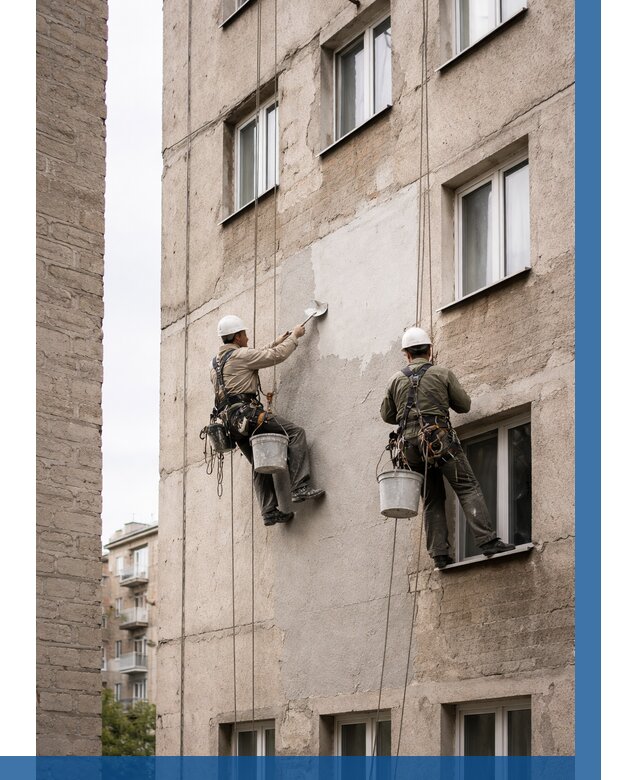 Косметический ремонт фасада в Воронеже от 1182 р. | ВЫСОТНИК-Врн