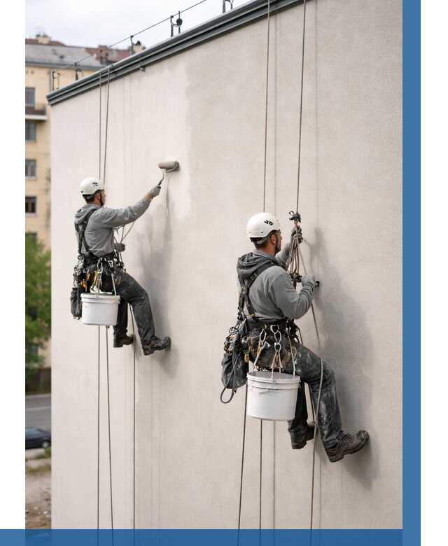 Покраска оштукатуренного фасада в Воронеже от 344 р. | ВЫСОТНИК-Врн