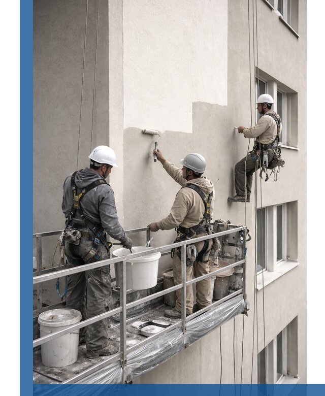 Покраска оштукатуренного фасада в Воронеже под ключ с гарантией