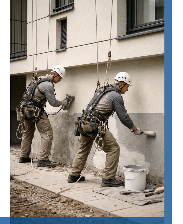 Окраска цоколя здания в Воронеже от 483 р. под ключ | ВЫСОТНИК-Врн