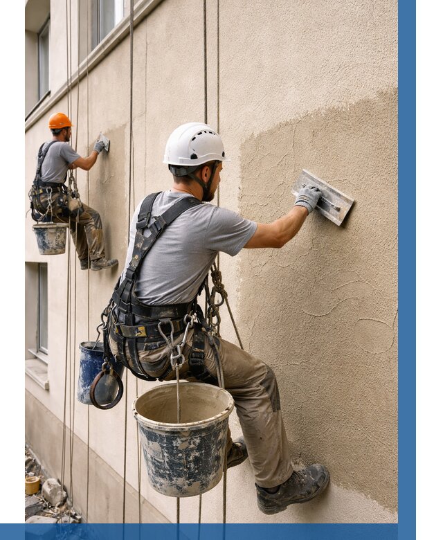 Декоративная штукатурка фасада в Воронеже от 1289 р. | ВЫСОТНИК-Врн