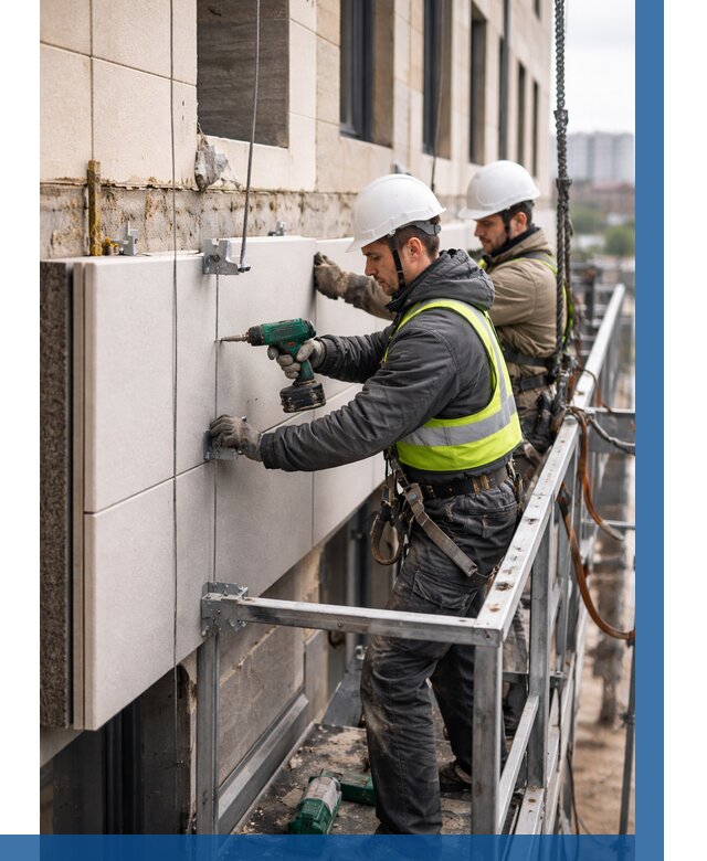 Монтаж фасадных термопанелей в Воронеже от 1611 р. | ВЫСОТНИК-Врн