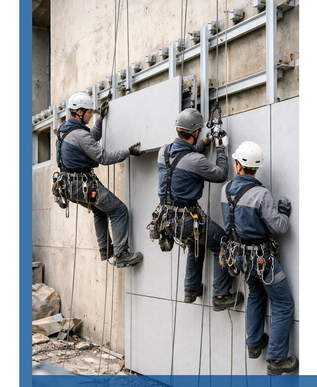 Монтаж вентилируемого фасада в Воронеже под ключ с гарантией качества