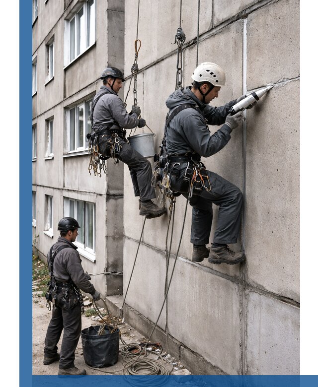 Герметизация межпанельных швов в Воронеже с гарантией герметичности