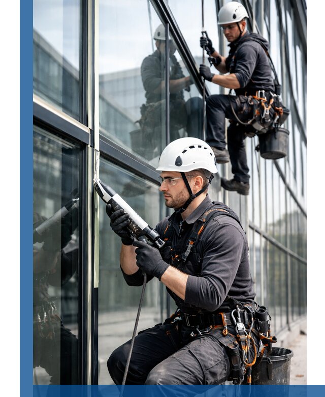 Герметизация витражных швов в Воронеже для зданий и фасадов