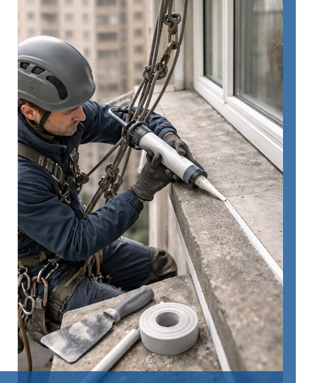 Герметизация балконного козырька в Воронеже от 4833 р. | ВЫСОТНИК-Врн