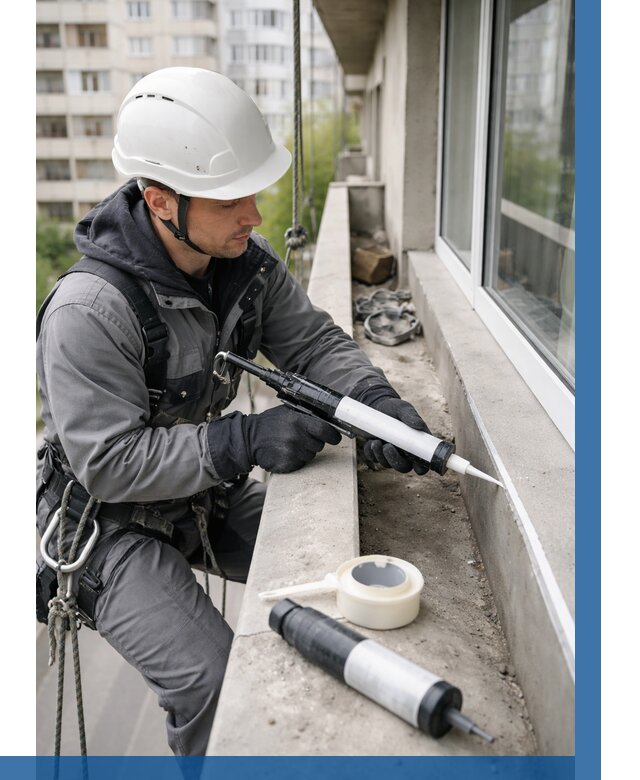 Герметизация швов лоджии в Воронеже от 4833 р. | ВЫСОТНИК-Врн