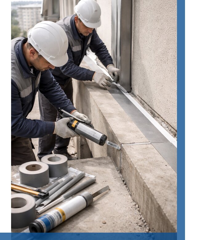 Герметизация примыкания балкона в Воронеже от 4833 р. | ВЫСОТНИК-Врн