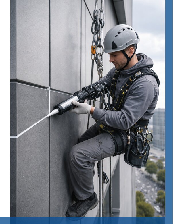 Герметизация стыков фасадных панелей в Воронеже от 6982 р.| ВЫСОТНИК-Врн