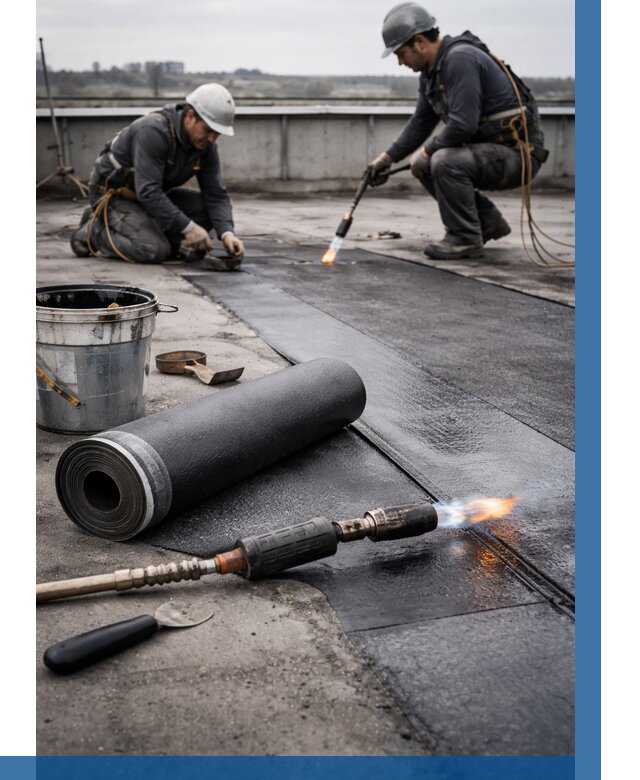 Ремонт рулонной кровли в Воронеже от 698 р. | ВЫСОТНИК-Врн