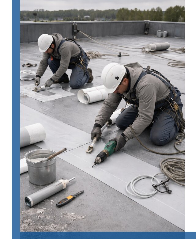 Ремонт мембранной кровли в Воронеже качественно и с гарантией