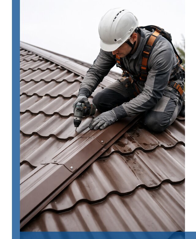 Ремонт металлочерепицы на крыше в Воронеже профессионально