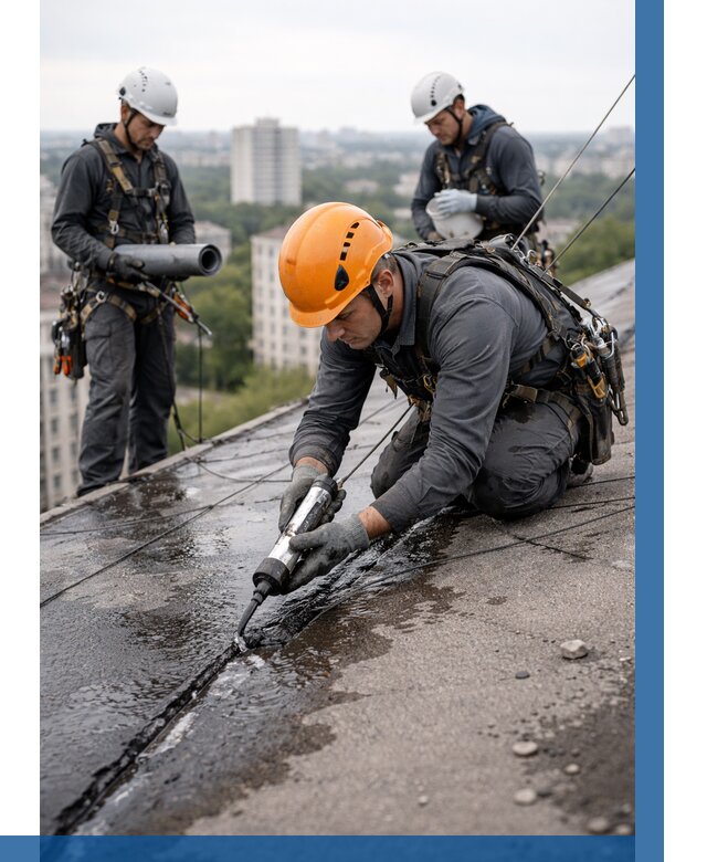 Устранение протечек кровли в Воронеже от 12889 р. | ВЫСОТНИК-Врн