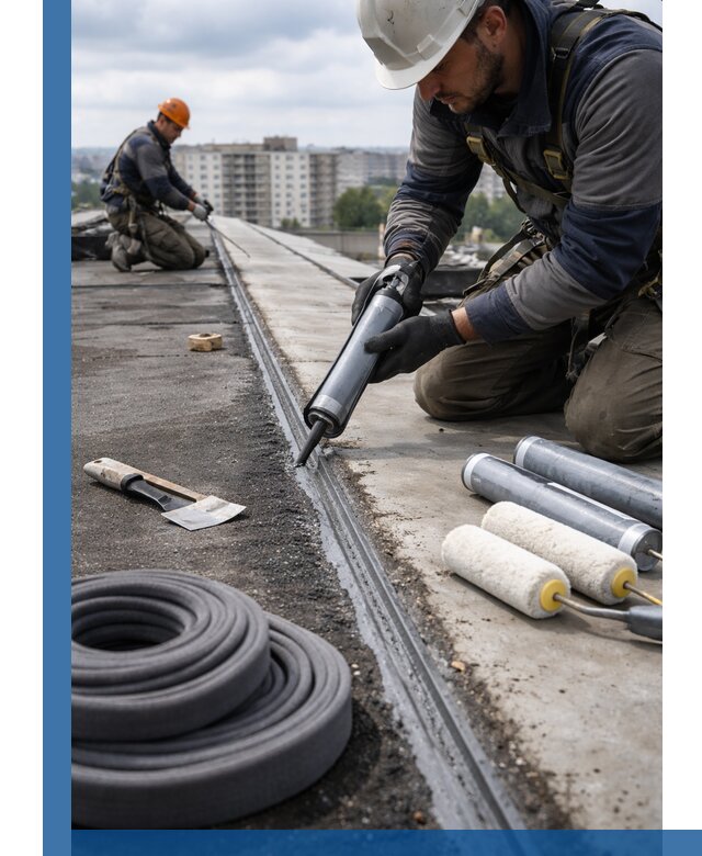 Герметизация швов кровли в Воронеже с гарантией герметичности