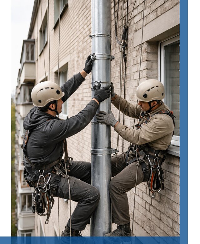 Замена водосточных труб в Воронеже от 6982 р. | ВЫСОТНИК-Врн