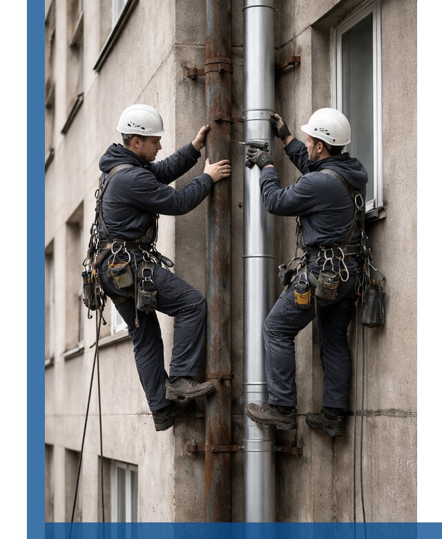 Замена водосточных труб в Воронеже: монтаж и демонтаж под ключ