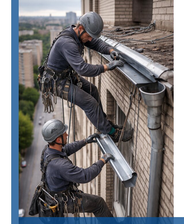 Ремонт водосточных желобов в Воронеже, быстро и качественно
