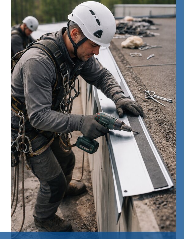 Монтаж капельника на кровле в Воронеже от 322 р. | ВЫСОТНИК-Врн