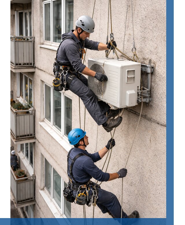 Перенос внешнего блока кондиционера в Воронеже от 9667 р.| ВЫСОТНИК-Врн