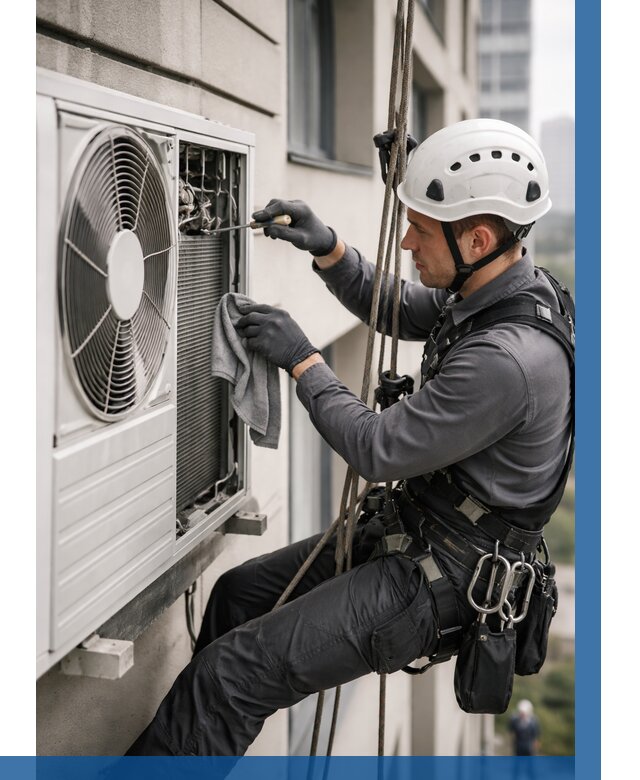 Обслуживание внешнего блока кондиционера в Воронеже от 2900 р.ВЫСОТНИК-Врн