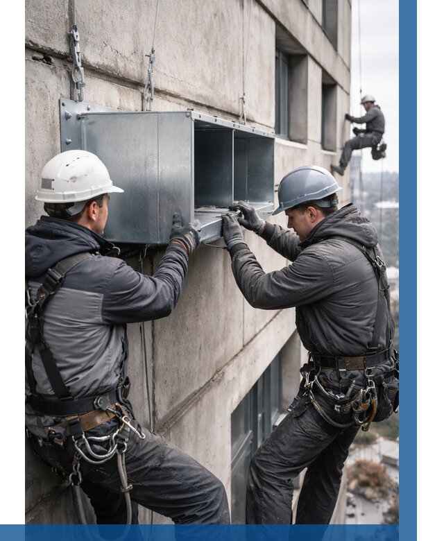 Монтаж вентиляционных коробов в Воронеже от 3222 р. | ВЫСОТНИК-Врн