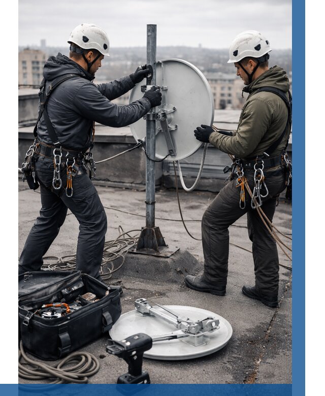 Демонтаж антенн на крыше в Воронеже от 4833 р. | ВЫСОТНИК-Врн