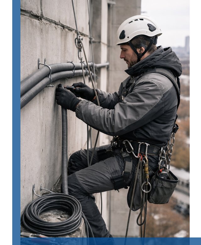 Профессиональный монтаж гофры для кабеля в Воронеже с гарантией