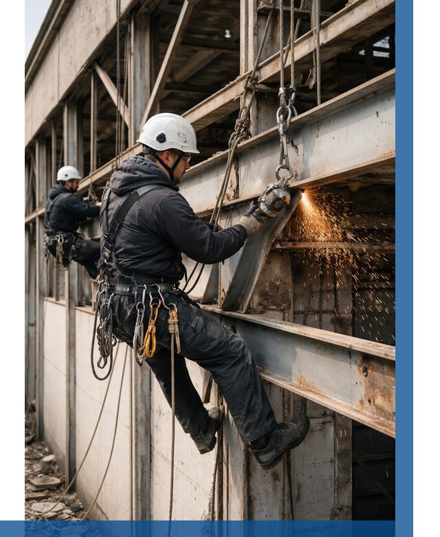 Демонтаж металлоконструкций на высоте в Воронеже от 6982р. |ВЫСОТНИК-Врн