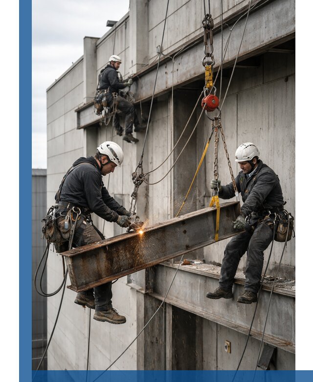 Демонтаж металлоконструкций на высоте в Воронеже под ключ