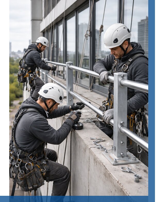 Монтаж ограждений на высоте в Воронеже, от 1289 р. | ВЫСОТНИК-Врн