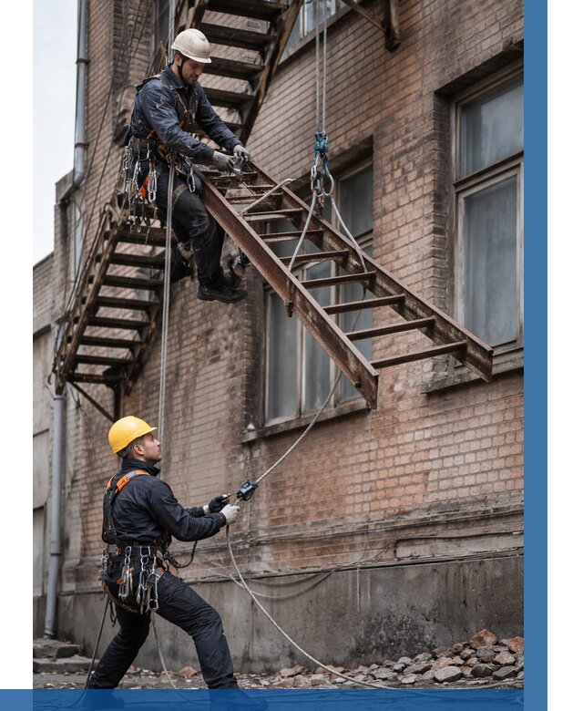 Демонтаж пожарной лестницы в Воронеже от 12889 р. | ВЫСОТНИК-Врн