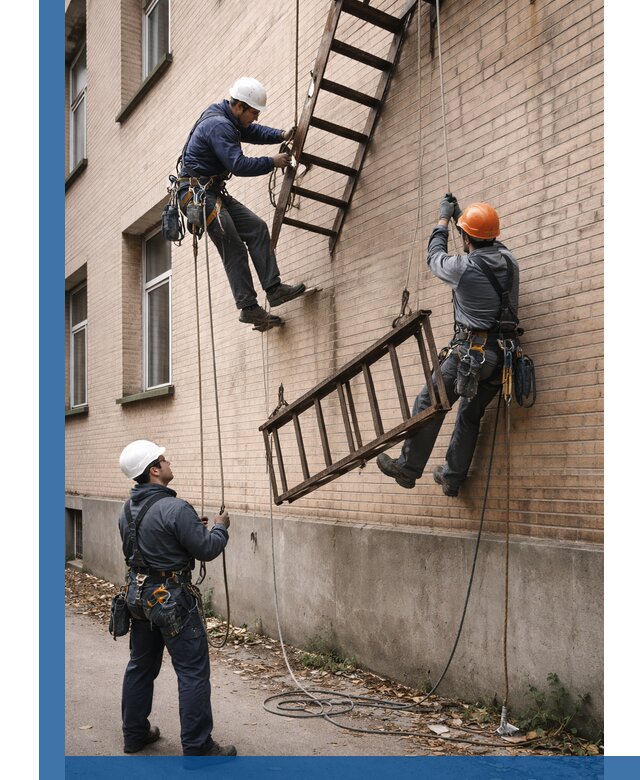 Демонтаж пожарной лестницы в Воронеже быстро и безопасно