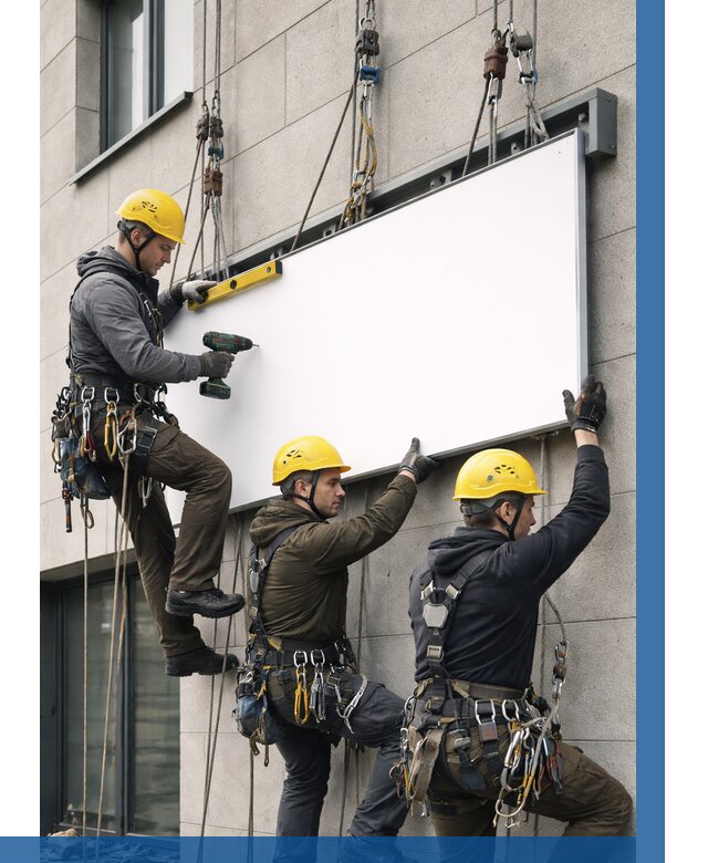 Монтаж рекламной вывески в Воронеже от 8593 р. | ВЫСОТНИК-Врн