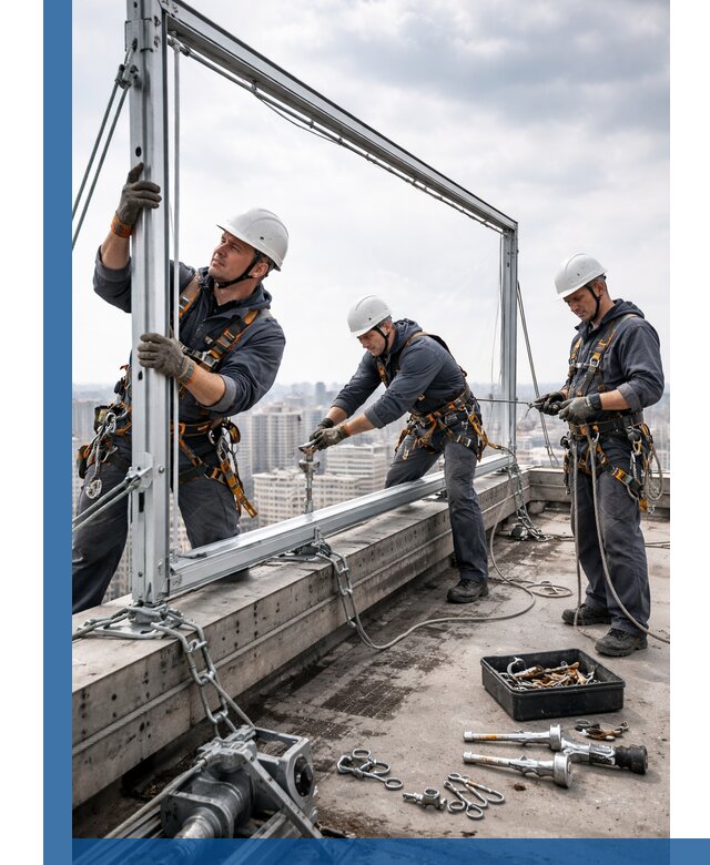 Монтаж крышных рекламных конструкций под ключ в Воронеже