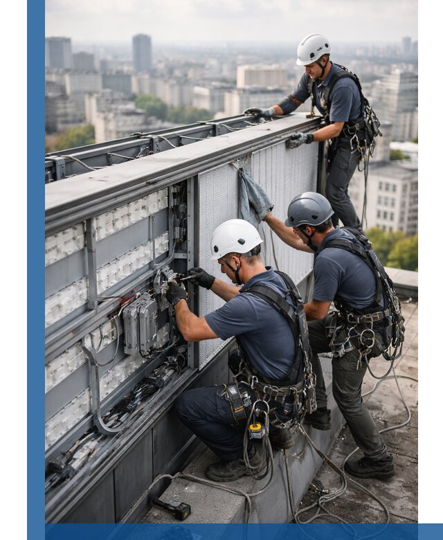 Профессиональное обслуживание крышной рекламы в Воронеже под ключ