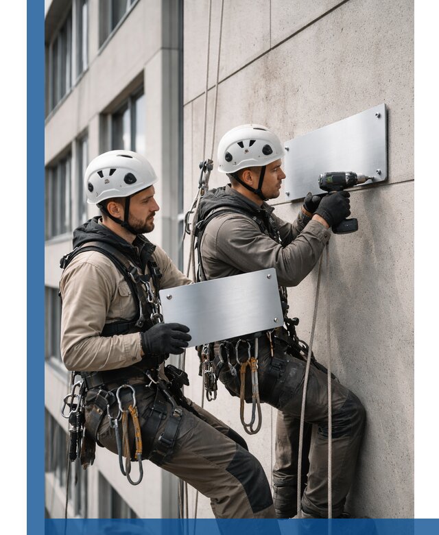 Монтаж табличек и указателей в Воронеже для зданий и сооружений