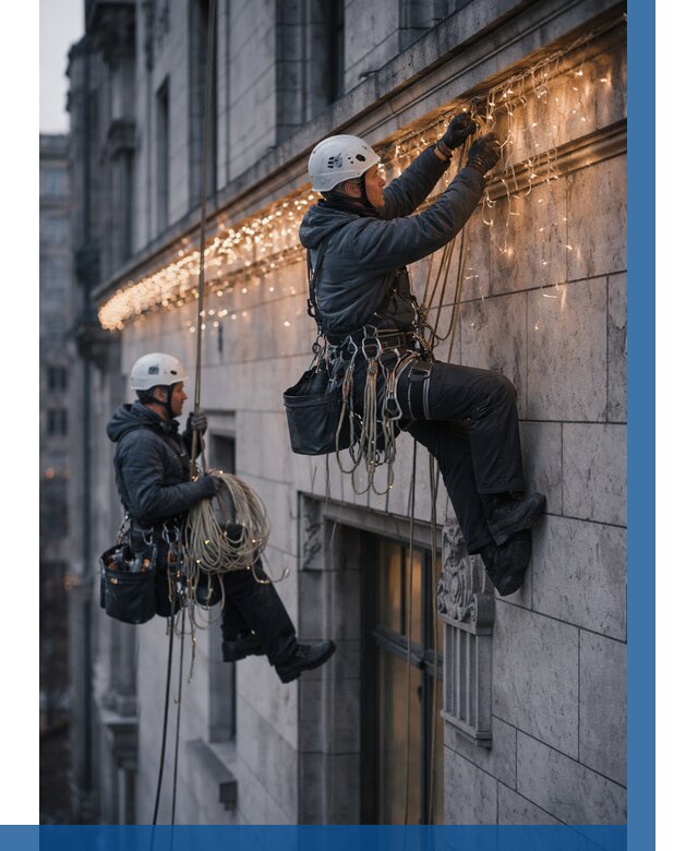 Монтаж новогодней иллюминации в Воронеже от 9130 р. | ВЫСОТНИК-Врн