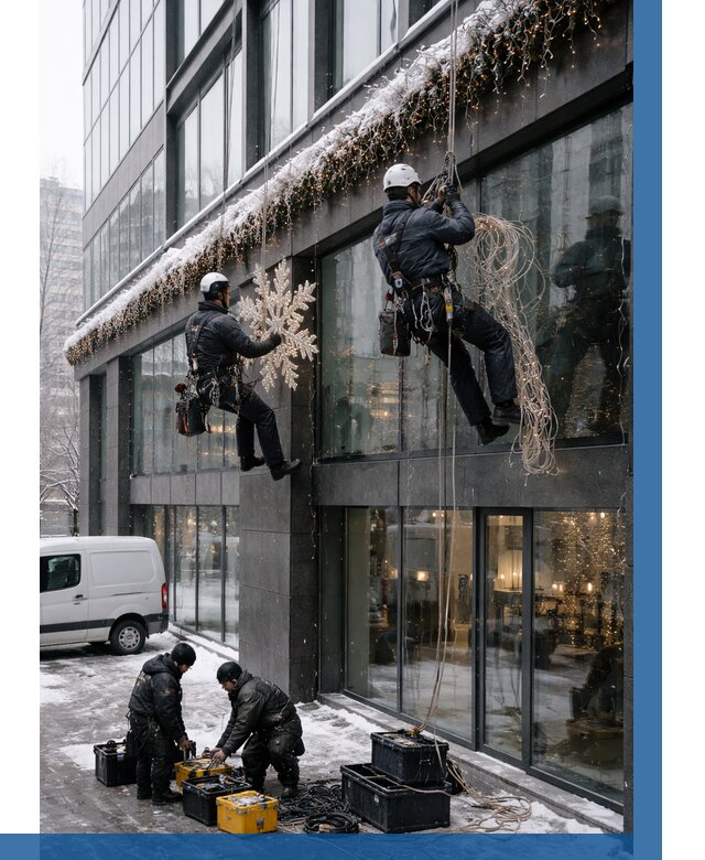 Демонтаж новогоднего оформления в Воронеже от 5908 р. | ВЫСОТНИК-Врн