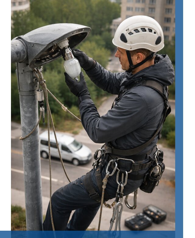 Замена ламп на высоте в Воронеже от 2685 р. | ВЫСОТНИК-Врн