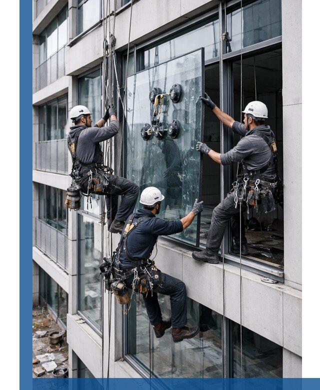 Фасадное остекление и монтаж витражей зданий в Воронеже под ключ