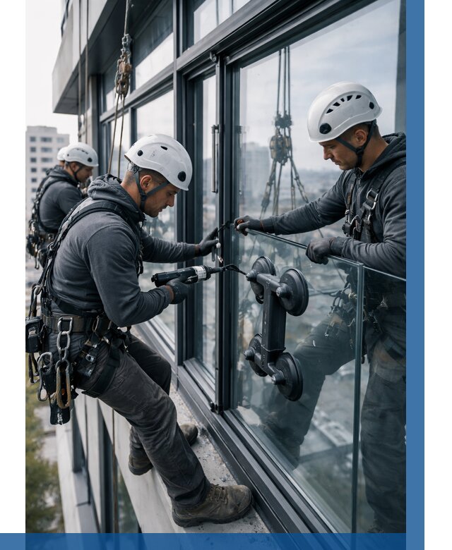 Витражное остекление зданий в Воронеже от 3759 р. | ВЫСОТНИК-Врн