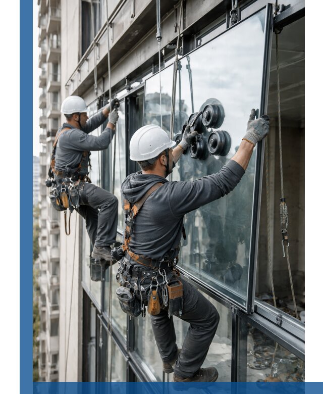 Витражное остекление фасадов и лоджий в Воронеже под ключ