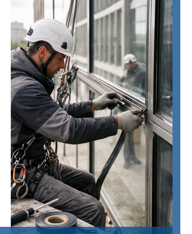 Ремонт витражных конструкций в Воронеже от 3759 р. | ВЫСОТНИК-Врн