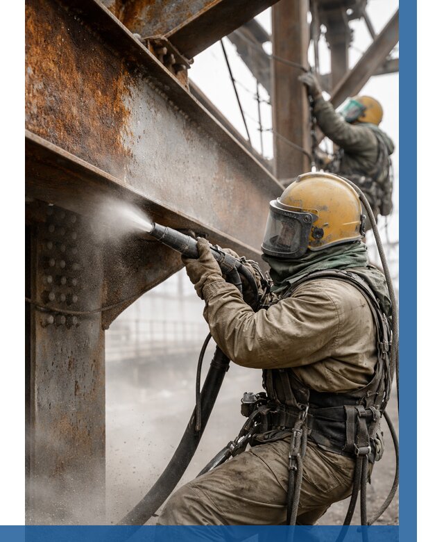 Пескоструйная очистка металлоконструкций в Воронеже по 644 р. ВЫСОТНИК-Врн