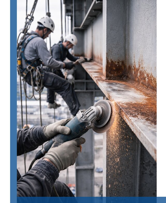 Зачистка металла от ржавчины и подготовка поверхностей в Воронеже