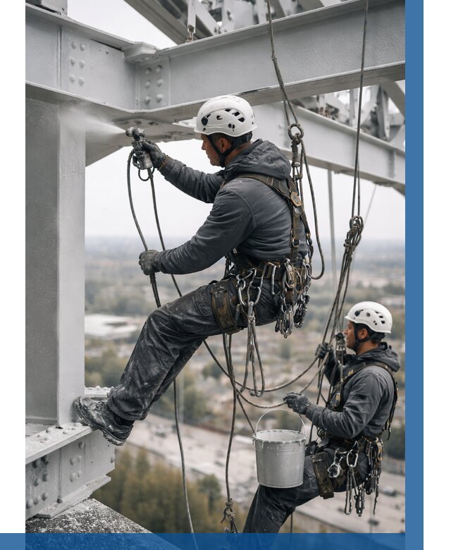 Покраска металлоконструкций на высоте в Воронеже 376 р |ВЫСОТНИК-Врн